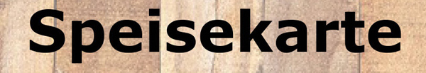 Speisekarte